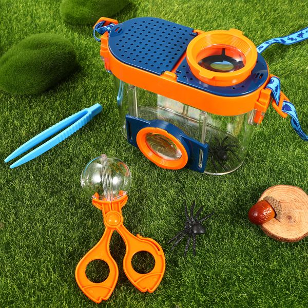 Science Discovery Bug Viewer, Insektenlupe, Beobachter-Set, Insektenbetrachter, Vergrößerungsbox, Erkundungsspielzeug, Lern- und Entwicklungsspielzeug-Set für Kinder, 230227