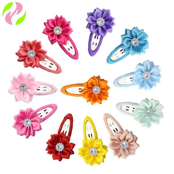 6.5 cm Frangia Fermacapelli Nastro Fiore Copricapo Bambini Carino Barrettes Hairgrip Intrecciato Moda Forcine Accessori per capelli 1754