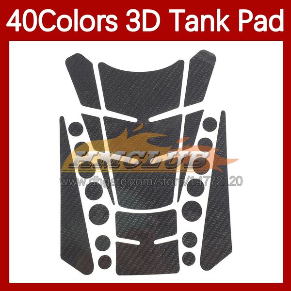 Motorrad-Aufkleber, 3D-Carbonfaser-Tankpad-Schutz für Suzuki SV650S SV400S SV1000S 1998 1999 00 2001 2002 98 99 00 01 02, Gas-Tankdeckel-Aufkleber, MOTO-Aufkleber, 40 Farben