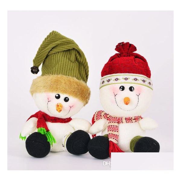 Bambole Nuovo Arival 27 cm Regalo di Natale Pupazzo di neve Bambola Navidad Decorazioni Pendenti Giocattoli Regali di festival per bambini Consegna di goccia Accessori Dh5Pu