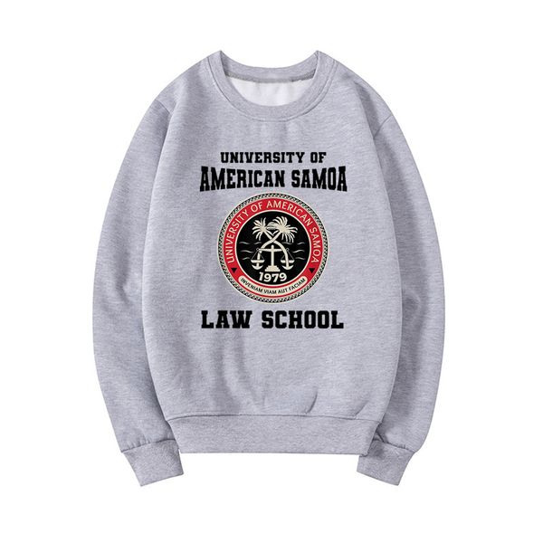 Capuzes femininos Sweweathirts University of American Samoa Law School Better Ligue para Saul Shirt Series TV Pullovers casuais 230227