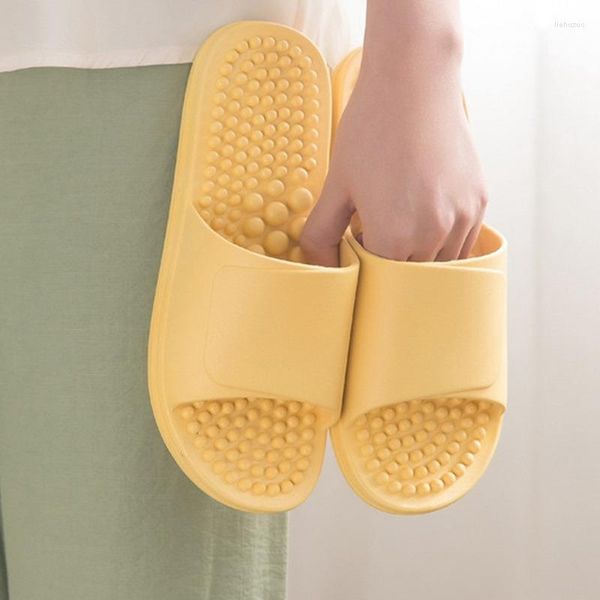 Hausschuhe 2023 Frauen Männer Massage Unisex Paar Schuhe Indoor Home Weiche rutschfeste verschleißfeste Flip-Flops für Badezimmer