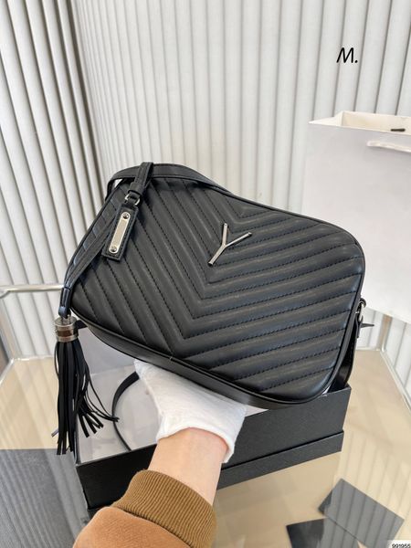 Womens Lou Camera Bag Designer Luxury Shoulder Shell Custodie Buste per messaggi Borse a catena Borsa a tracolla in pelle Loulou