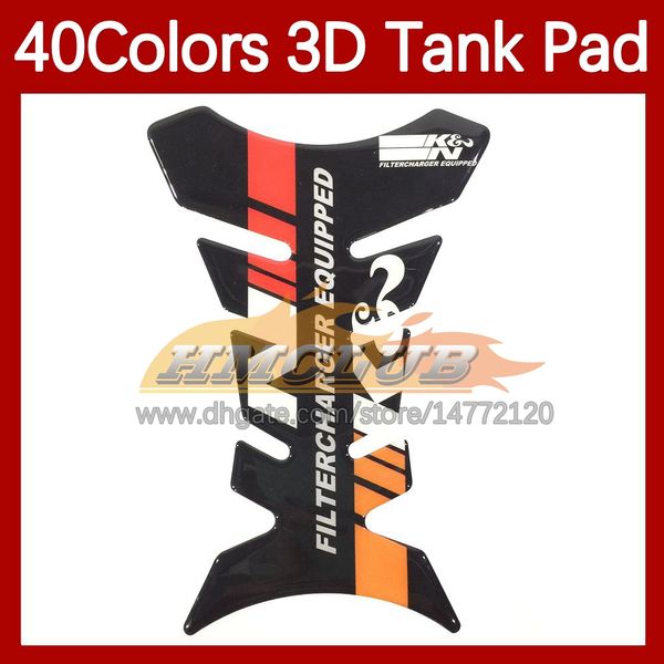 Adesivos de motocicleta Protetor de almofada de fibra de carbono 3D para Suzuki GSXR 1300 GSXR1300 1300CC HAYABUSA 14 15 16 16 2017 2018 2019 Tanque de combustível Gas Tank Cap adesivo 40 Cores 40 Cores