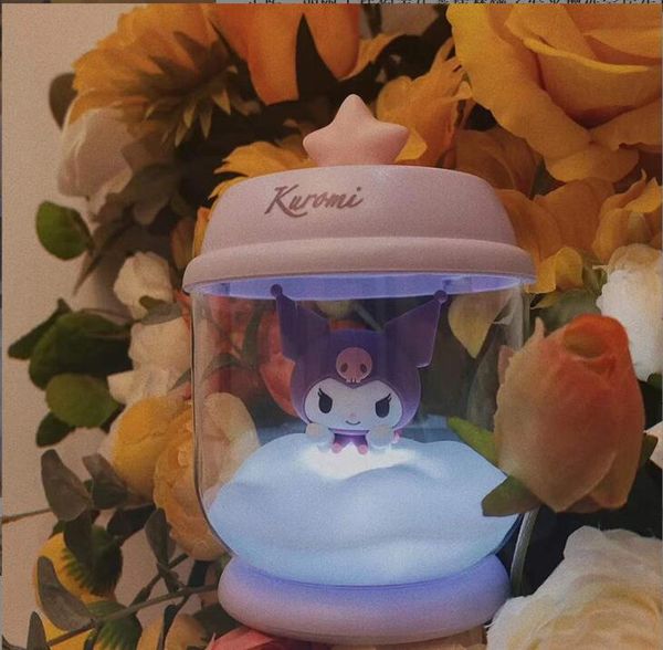 Neuheiten LED Romantische Kuromi Lampe Schlafzimmer Dekoration sternförmiges Nachtlicht Anime Puppe Schreibtischlampe Kinder Geschenk