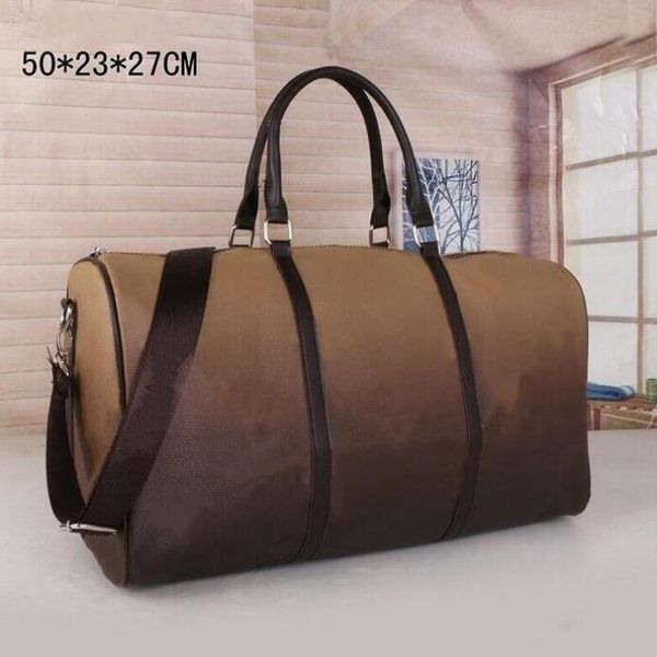 LL Mens durante a noite Duffel Bag Brown Flor de grande capacidade Designers v Bolsa Bolsa Mulher Carregar On Travels Purse Leather Pattern Sho312f