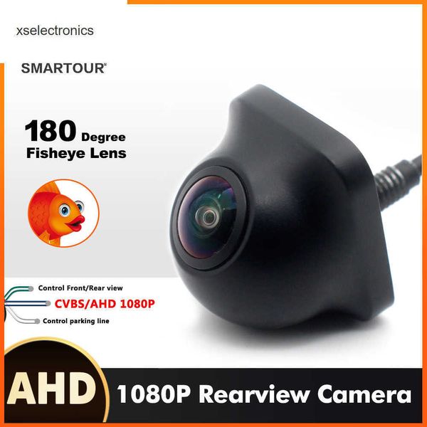 Обновление Smartour Ahd Night Vision Car Monitor сзади камеру Auto 2K 180 -градусный автомобиль обратно обратной камеры камера рыбейка помощи в парковке автомобиль DVR