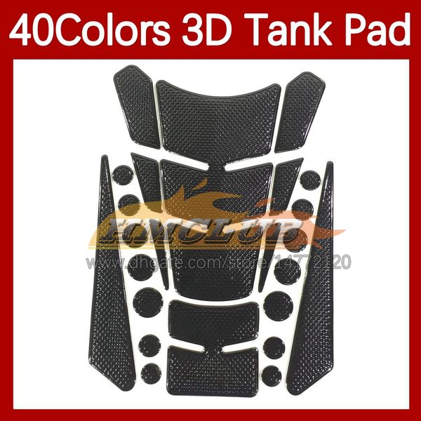 Motorrad-Aufkleber, 3D-Carbonfaser-Tankpad-Schutz für Honda CBR600 CBR 600 RR CC CBR600RR 09 10 11 12 2009 2010 2011 2012, Gas-Tankdeckel-Aufkleber, 40 Farben