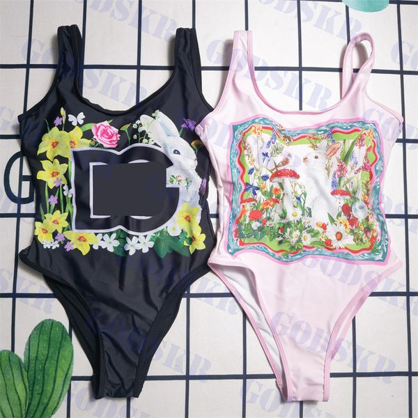 Big Letter LOTO DABESSODADE DE FLOR DA FLOR BIKINI ONE ONE PIECE Tuote fofo Pink Bathiing Sisters Bikinis