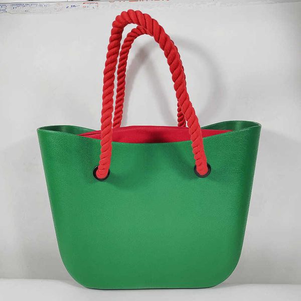 Borse da spiaggia 2021 Nuova borsa per la spesa in silicone EVA personalizzata Moda Borsa a tracolla per donna Borse stile invernale 0228