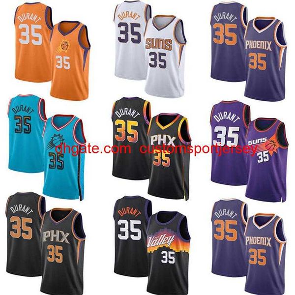 35 Кевин Дюрант баскетбольные майки The Valley City Jersey Men S-XXL