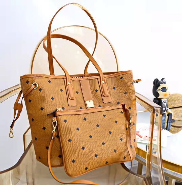 2023 Дизайнерский дизайн высококачественная классическая сумка для покупок Оригинальная двойная цветочная срезка цветок мать мать сумка для детской сумки, небольшая сумка используется в одиночку.