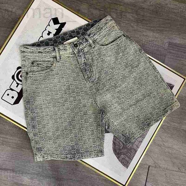 Designer-Herren-Shorts, der neueste Sommer-Denim, hochwertiges Jacquard-Material, gerade Version von Luxus-Casual-Männern, NOS4