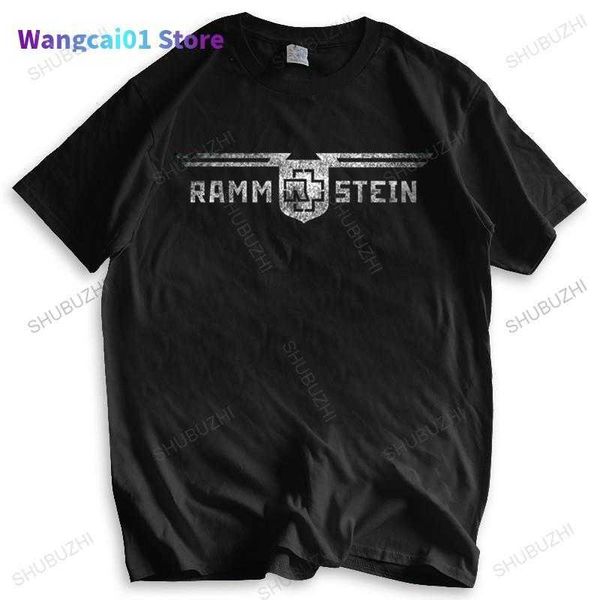 Мужская футболка летняя футболка мужская марка бренда Teeshirt Ramstein Germany Metal Band Новая футболка для мужской футболки Ro Size Tops 0301H23