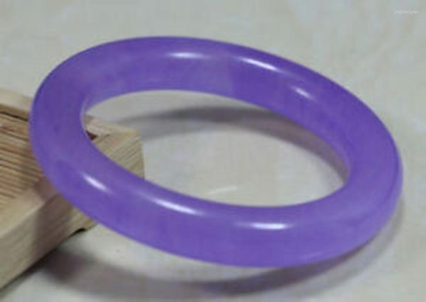 Bracelete chinês natural lindo lavanda roxo jade jadeíta