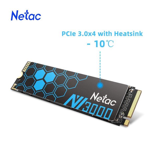 Приводят Netac SSD M2 NVME 250GB 500 ГБ SSD 1TB M.2 NVME 2280 SSD PCIE 3.0x4 Внутренний твердый диск для настольного компьютера для ноутбука для настольного компьютера для ноутбука