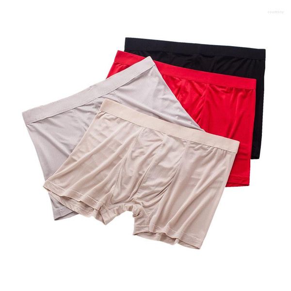 Бердски Birdsky OM-03 Plus Size Men's Boxer Shorts Mulberry Pure шелковое белье Стереоскопическая форма 4 Цвета