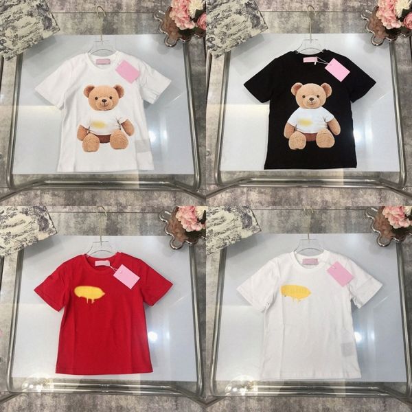 T-shirts infantis Anjo Crianças Manga curta Tshirts Meninos Meninas Crianças Palms T Shirts Letter Bears Prined Juventude Roupas infantis Casual Tops T Palmangel Z6Jx#