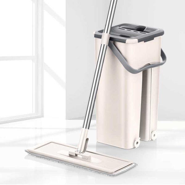 Mops Spray Magic Automatic Spin Mop Lavar as Mãos Ultrafino Fibra Pano de Limpeza Casa Cozinha Piso de Madeira Lazy Fellow Mop Acessórios Z0601