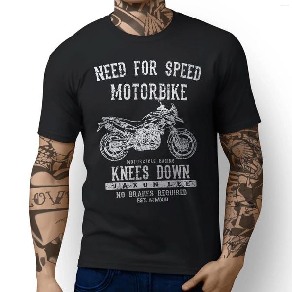 Мужские футболки Speed ​​F700GS Motorbike Art футболки (2) Удивительные короткие рукава уникальная модная футболка 2023
