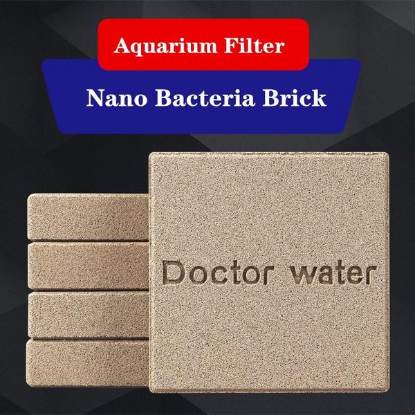 Accessori 2 pezzi filtranti per acquario filtro biologico in ceramica con blocchi di mattoni in ceramica biologica per strumenti di filtrazione per acquari