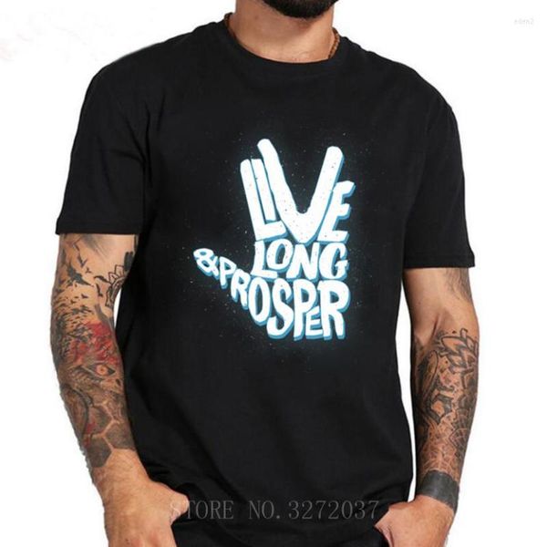 Männer T Shirts 2023 Sommer Mode Tops Live Long And Prosper Männer T-Shirt Personalisierte T-shirt Lustige Kurzarm jungen Mann T-shirts