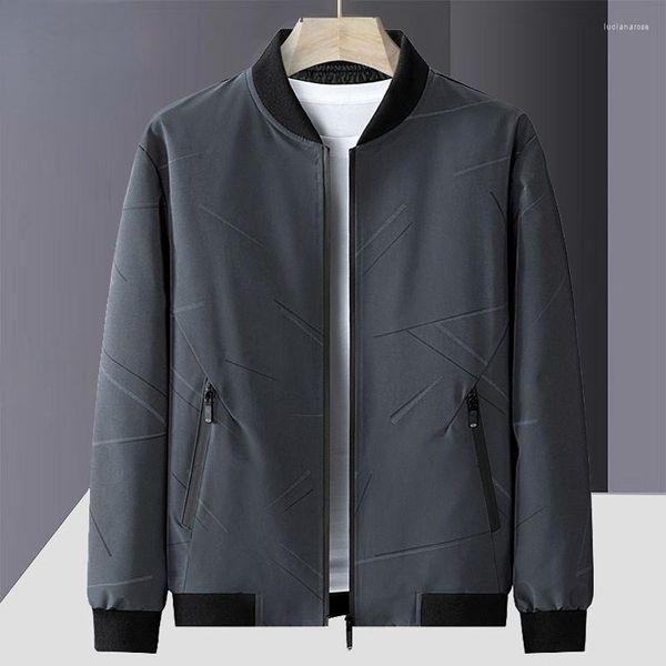 Männer Jacken 2023 Jacke Männer Windjacke Jaket Zipper Tops Männlich Lose Outwear Baseball Kragen Koreanische Frühling und Herbst Kleidung Mäntel m38