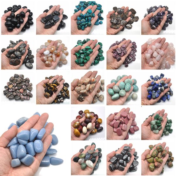 Oggetti decorativi Top Natural Lots Commercio all'ingrosso Crystal Healing Lucido Burattato Ghiaia Pietra Minerale Specime Pietre preziose Gemma Decorazione acquario grezzo 230531