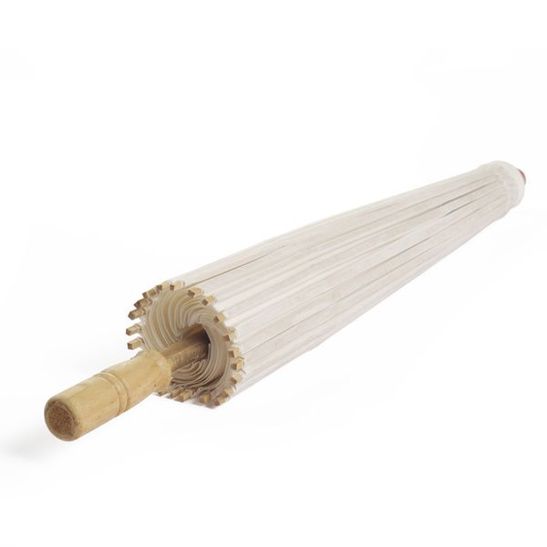 Guarda-chuva de papel para artesanato com borda de bambu, faça você mesmo, pintura artesanal, guarda-chuva de papel em branco, guarda-chuva de estilo chinês antigo guarda-chuva decorativo