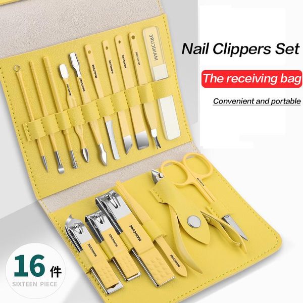 Analysator Maniküre Set Edelstahl Nägelferramentas Netzblech Schere Nägel Clipper Pedicure Foot Care Tools Zehennägel eingewachsener Zehennagel