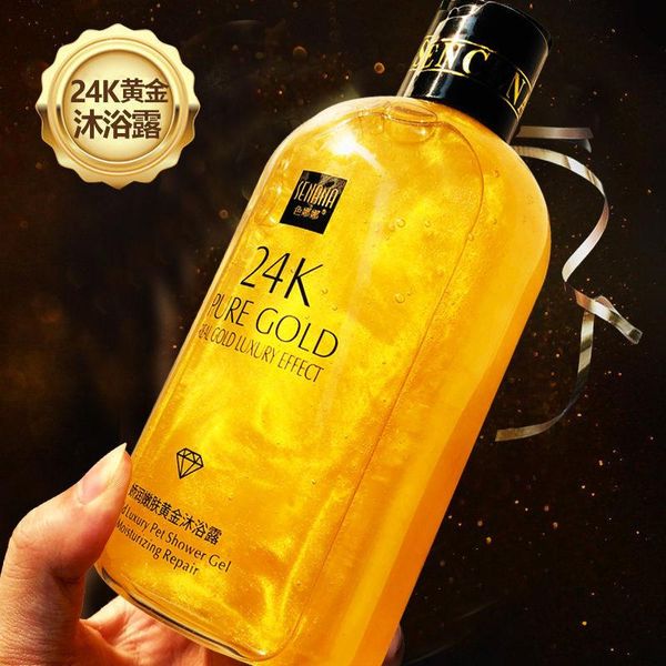 Limpadores 550ml 24k Gel Gel Gel Deep Limpo Longo Longo During Banho Banho de Espuma Liquidação Líquida Lavagem de Lavagem