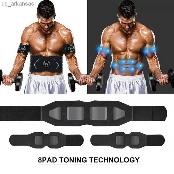 EMS Abdominal Muscle Stimulator Trainer USB Connect Abs Fitness Equipment Training Gear Muscles Electroestimulador Toner Massage L230523