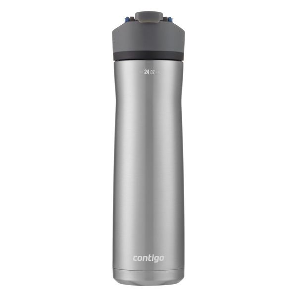 Contigo Cortland Chill 2 Paslanmaz Çelik Su Şişesi Autoseal Kapak Mavi Mısır, 24 Fl Oz