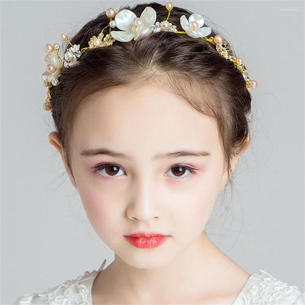 Accessori per capelli Ghirlanda per bambini Fascia per capelli da donna Principessa Tiara Corona Festa di nozze Ghirlande per ragazze da donna Copricapo floreale