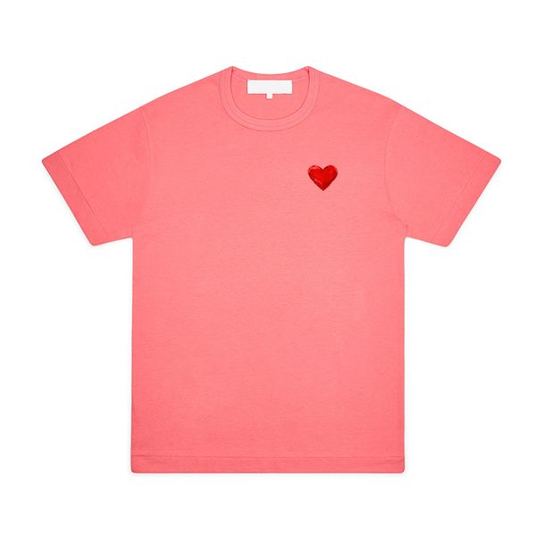 Moda Mens T Shirt Tasarımcı Erkekler Kadınlar CDG Yaz Günlük Gömlek Yüksek Kaliteli Tshirts Commes Nakış Tee Çift Kısa Kollu Boyut S-XXL 51