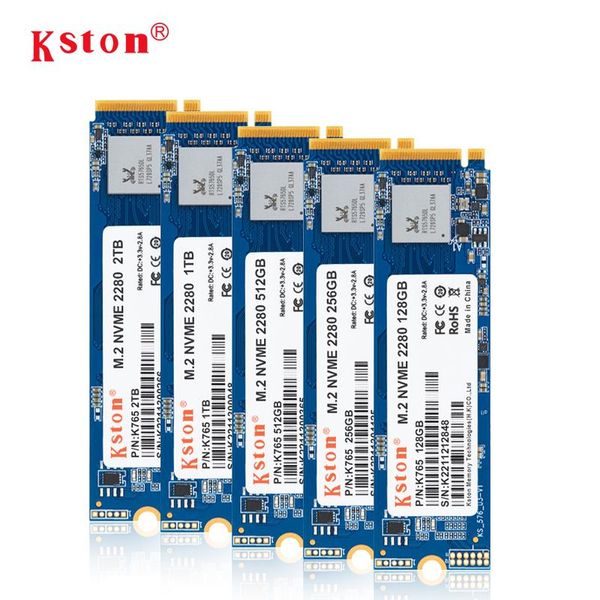 Drives Kston M.2 PCIE NVME 2280 SSD 128GB 256GB 512GB 1TB 2TB DISCO DE ESTADO SOLID