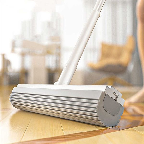 Mops 34CM Handfree Squeeze Spugne Mop Pavimento Facile pulizia Lavaggio per prodotti da bagno Utensili da cucina Home Magic Assorbimento d'acqua Z0601