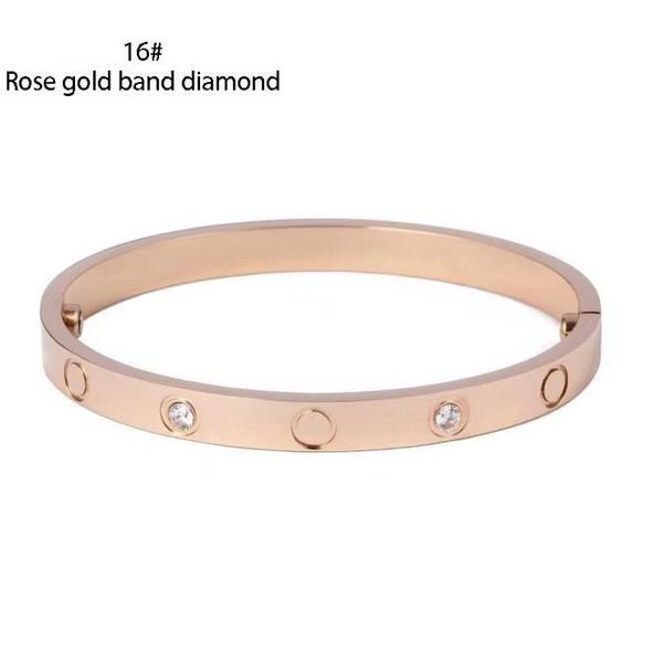 Pulseira de luxo de designer 2023 para homens e mulheres é adequada para todos os tipos de ocasiões Pulseiras de ouro prata rosa incrustadas pulseiras requintadas