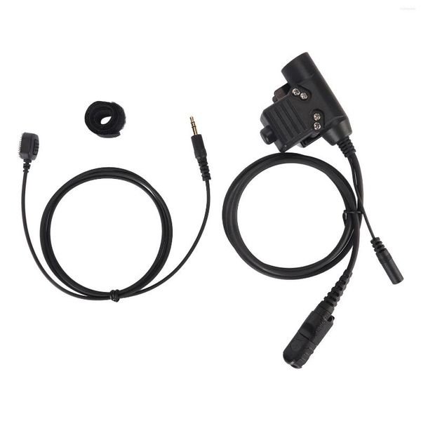 Adaptador de fone de ouvido para rádio de 2 vias Walkie Talkie Push To Talk PAdapter à prova de impacto Clipe traseiro leve e conveniente para Xir P6600 P6620 DP2400