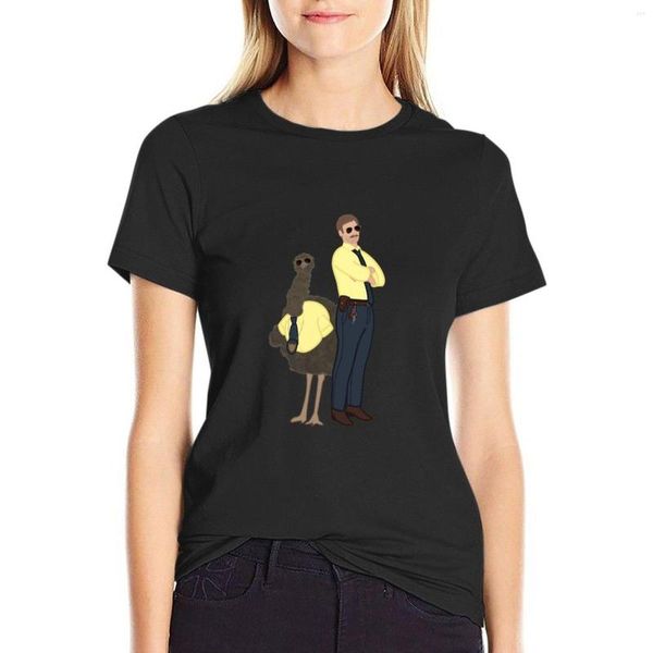 Damen Polos Insurance Emu T-Shirt Lustiges T-Shirt Süße Kleidung Damen Sommerblusen 2023