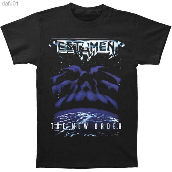 Testament Men The New T-Shirt Black Men T Shirts Estilo de Verão Moda Swag Men T Shirts Interessante Top Tee L230520