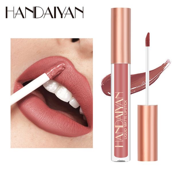 Matte Nude Brown Lipliner Matita Rossetti 12 colori Kit contorno labbra Impermeabile non appiccicoso Sexy Velvet Red Lipgloss Makeup Tool