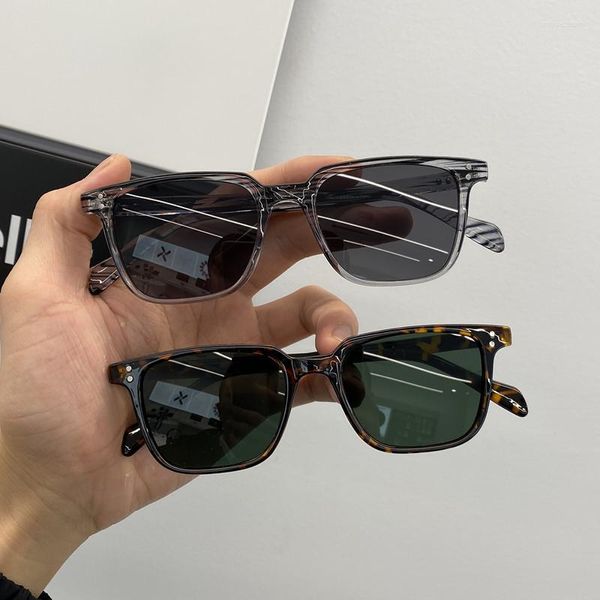 Óculos de Sol Quadrado Infantil Leopardo Verde Escuro Óculos de Sol Masculino Óculos de Sol Marca Viagens Vintage Oculos De Sol