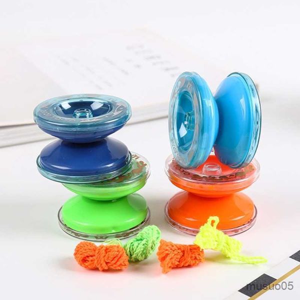 Yoyo 1 pieza Magic Yo Ball colorido plástico yo-yos juguete para niños pequeños juego sensible cadena interactiva Yo para