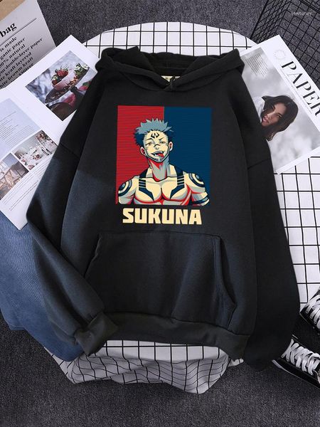 Kadın Hoodies Ryomen Sukuna Jujutsu Kaisen, Erkek Kapşonlu Yaratıcılık Dış Giyim Okulu Konforlu Trailtsuit Sports Basit Alkoverler