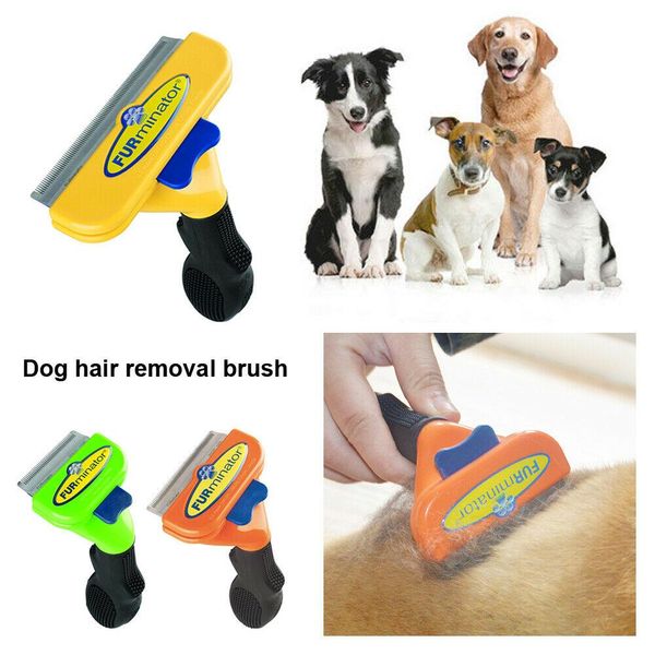 Tesoura cão de estimação para cães de estimação 1PC CAIXO CABO DE CABELO REMURAÇÃO DO PINCUPLO TRIMMER DOBRO DE REMOÇÃO DE RACO DE RAKE DE REMOÇÃO DO CABELO DE CABELO QUENTE