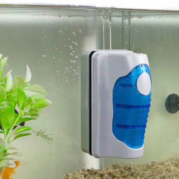 Strumenti interni per la pulizia Spazzola magnetica per acquario per Windows Detergente magnetico per acquario Serbatoio per pulizia acquario medio extra grande