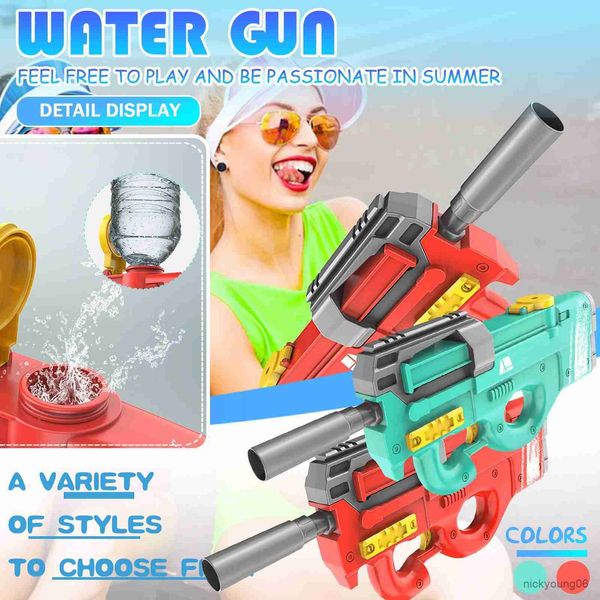 Sand Play Water Fun Summer Toy Pistola elettrica Outdoor Beach Pool 500ml Pistola ad acqua di grande capacità Giocattoli per bambini ad alta tecnologia Pistole