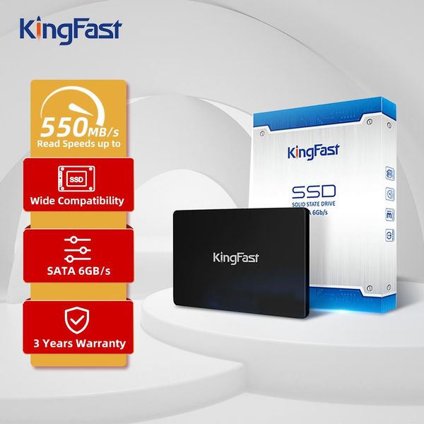 Приводит в движение Kingfast SSD 1TB 2TB 240 ГБ 120 ГБ 128 ГБ 256 ГБ 480 ГБ 512 ГБ 500 ГБ 2,5 '' SATA 3 Сплошной привод HD HAD HARD для рабочего стола для ноутбука