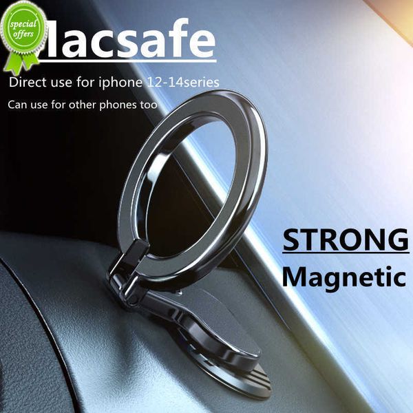 Универсальный магнитный магнитный магнитный автомобильный телефон подставка MacSafe Metal Magnet Mount Sulp in Car для iPhone 14 13 12 Pro Max Mini Samsung